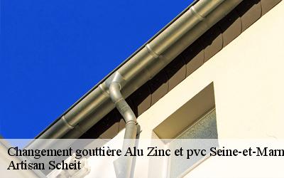 Avez-vous besoin de changement gouttière alu zinc et PVC ? Faites confiance à Artisan Scheità 77 dans  le Seine-et-Marne !