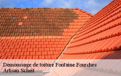Démoussage de tuile à Fontaine Fourches: une opération qui réduit la porosité de votre couverture