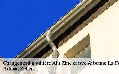 Ne vous souciez plus Artisan Scheit est un professionnel à votre disposition pour vos travaux de changement gouttière alu zinc et PVC !