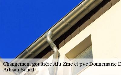 Ne vous souciez plus Artisan Scheit est un professionnel à votre disposition pour vos travaux de changement gouttière alu zinc et PVC !